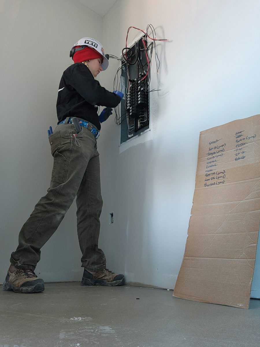 Wiring a panel in the high rise sector in kitchener ontario working for live electric